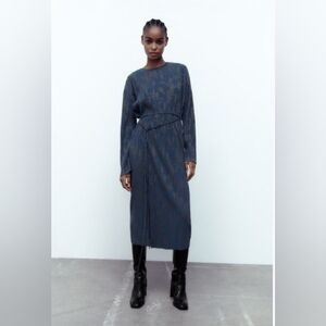 Zara Jacquard Pareo dress (BNWT)